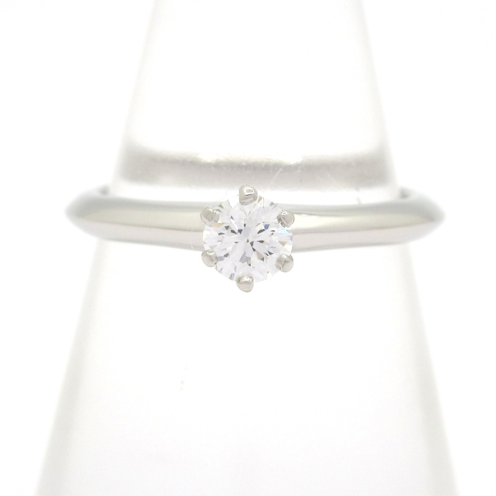 Tiffany & Co. Solitaire Ring Pt950 Diamond